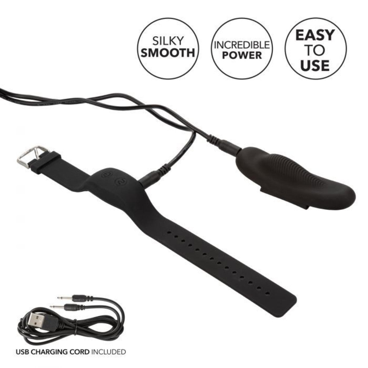 Lock-N-Play Wristband Remote Panty Teaser Vibrator in Black Panty Vibrator - Tophatter Daily Deals