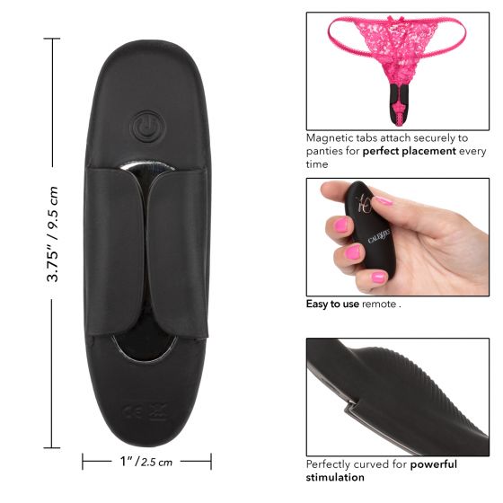 Lock-N-Play Remote Petite Panty Teaser in Black Panty Vibrator - Tophatter Daily Deals