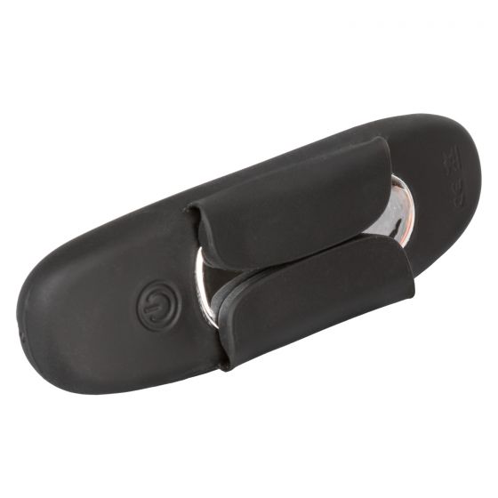 Lock-N-Play Remote Petite Panty Teaser in Black Panty Vibrator - Tophatter Daily Deals