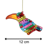 Rainbow Toucan Christmas Bauble | Tropical Bird Christmas Tree Ornament - 12cm Baubles - Tophatter Daily Deals