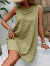 Asymmetrical Neck Sleeveless Dress Casual Dresses - Tophatter Daily Deals