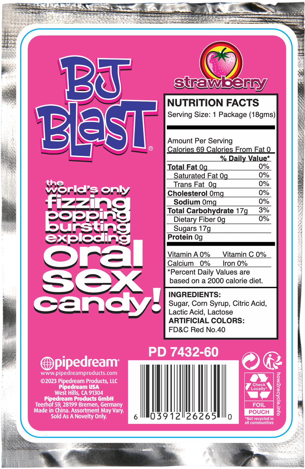 Bj Blast 3 Pack – Flavored Oral Candy Pack > Novelties > Candy & Edible Items - Tophatter Daily Deals