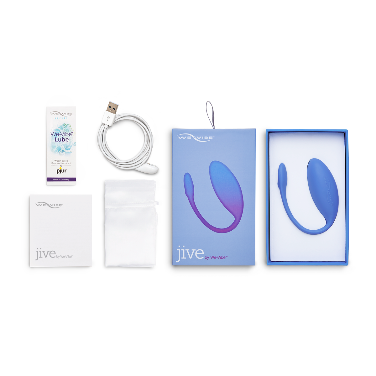 We-Vibe Jive Wearable Vibrator in Periwinkle Blue Vibrator - Tophatter Daily Deals