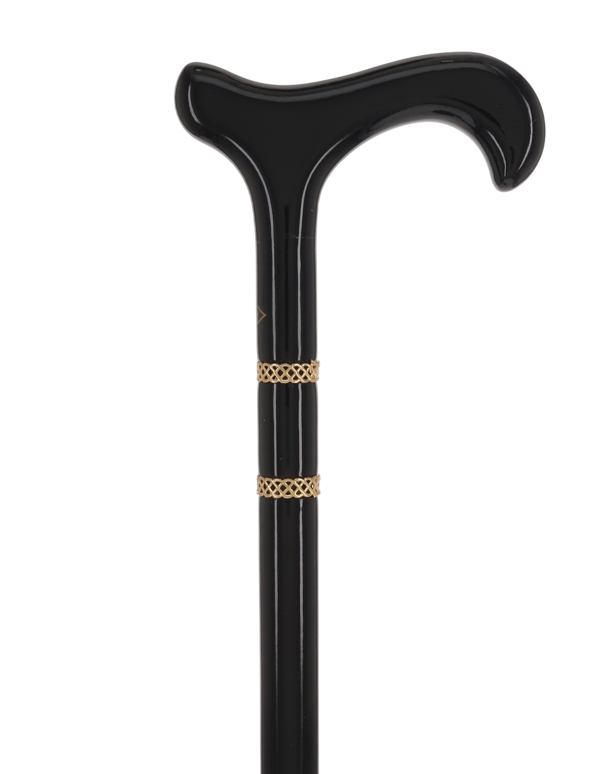 Gold & Black Derby Cane: Braided Design, Double Collar Derby Classic Walking Canes - Tophatter Daily Deals