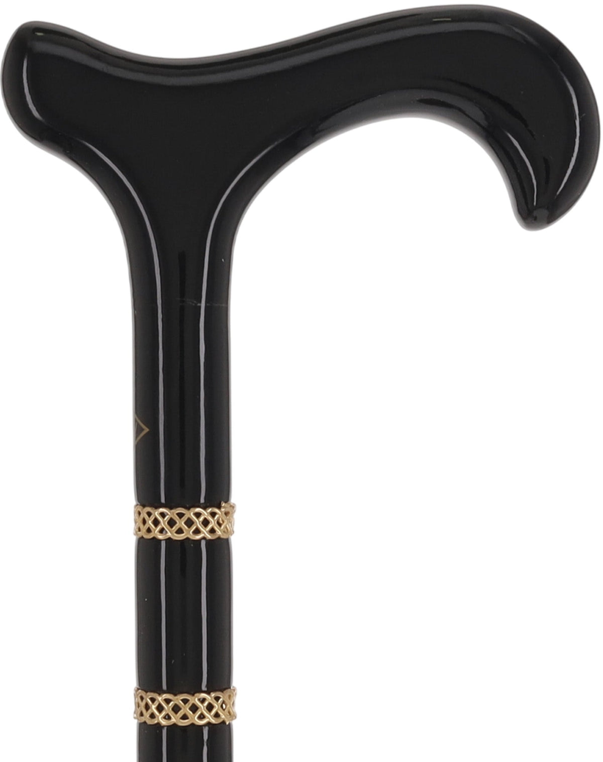 Gold & Black Derby Cane: Braided Design, Double Collar Derby Classic Walking Canes - Tophatter Daily Deals