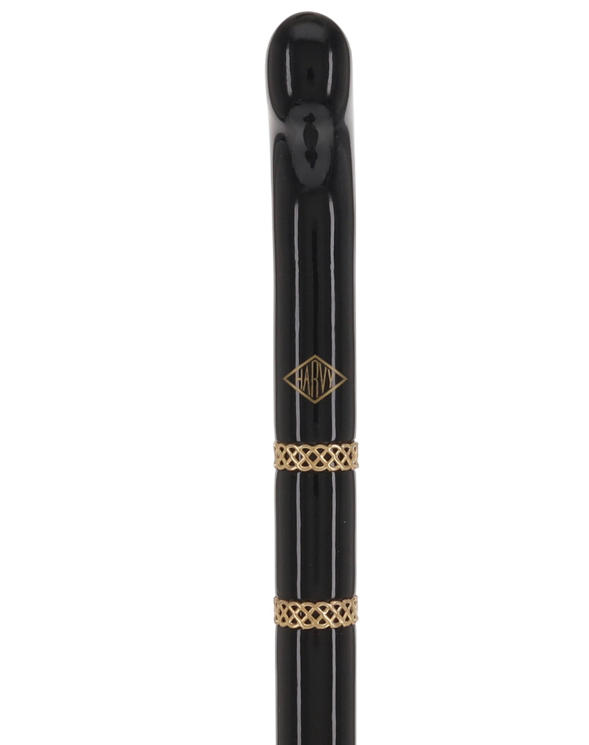 Gold & Black Derby Cane: Braided Design, Double Collar Derby Classic Walking Canes - Tophatter Daily Deals