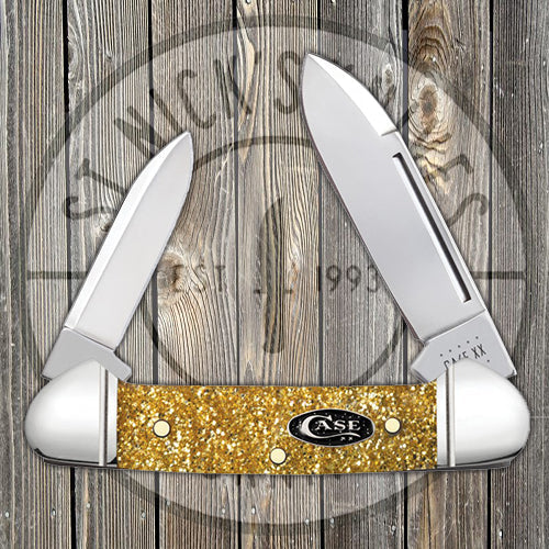 Case Baby Butterbean - Gold Stardust Kirinite - 50985 Traditional Knives - Tophatter Daily Deals