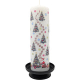 Christmas Trees Advent Pillar Candle | Christmas Advent Calendar Candle - 20cm Advent Candle - Tophatter Daily Deals
