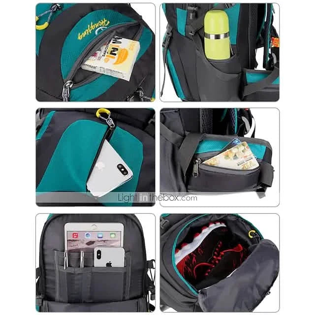 50L Waterproof Hiking Backpack Outdoor Recreation - Tophatter Daily Deals