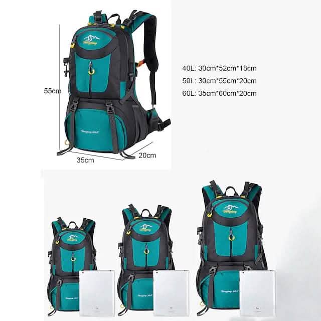 50L Waterproof Hiking Backpack Outdoor Recreation - Tophatter Daily Deals