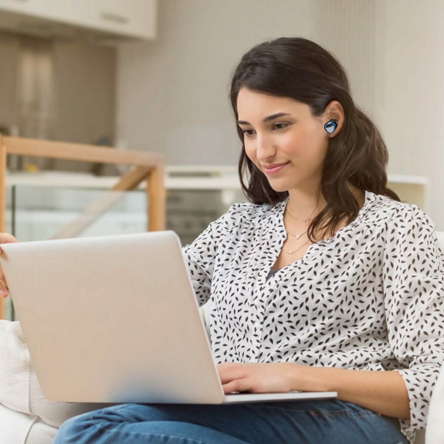 5.1 TWS Wireless Earbuds Touch Control Headphone Headphones - Tophatter Daily Deals