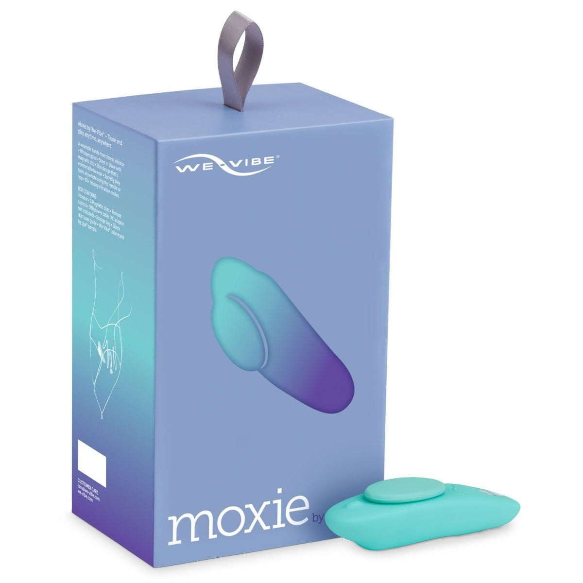 We-Vibe Moxie Wearable Panty Vibrator in Aqua Clitoral Vibrator - Tophatter Daily Deals