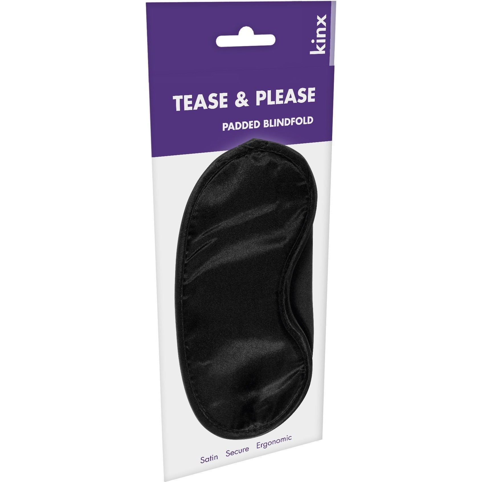 Kinx Tease & Please Padded Blindfold in Black Blindfolds - Tophatter Daily Deals