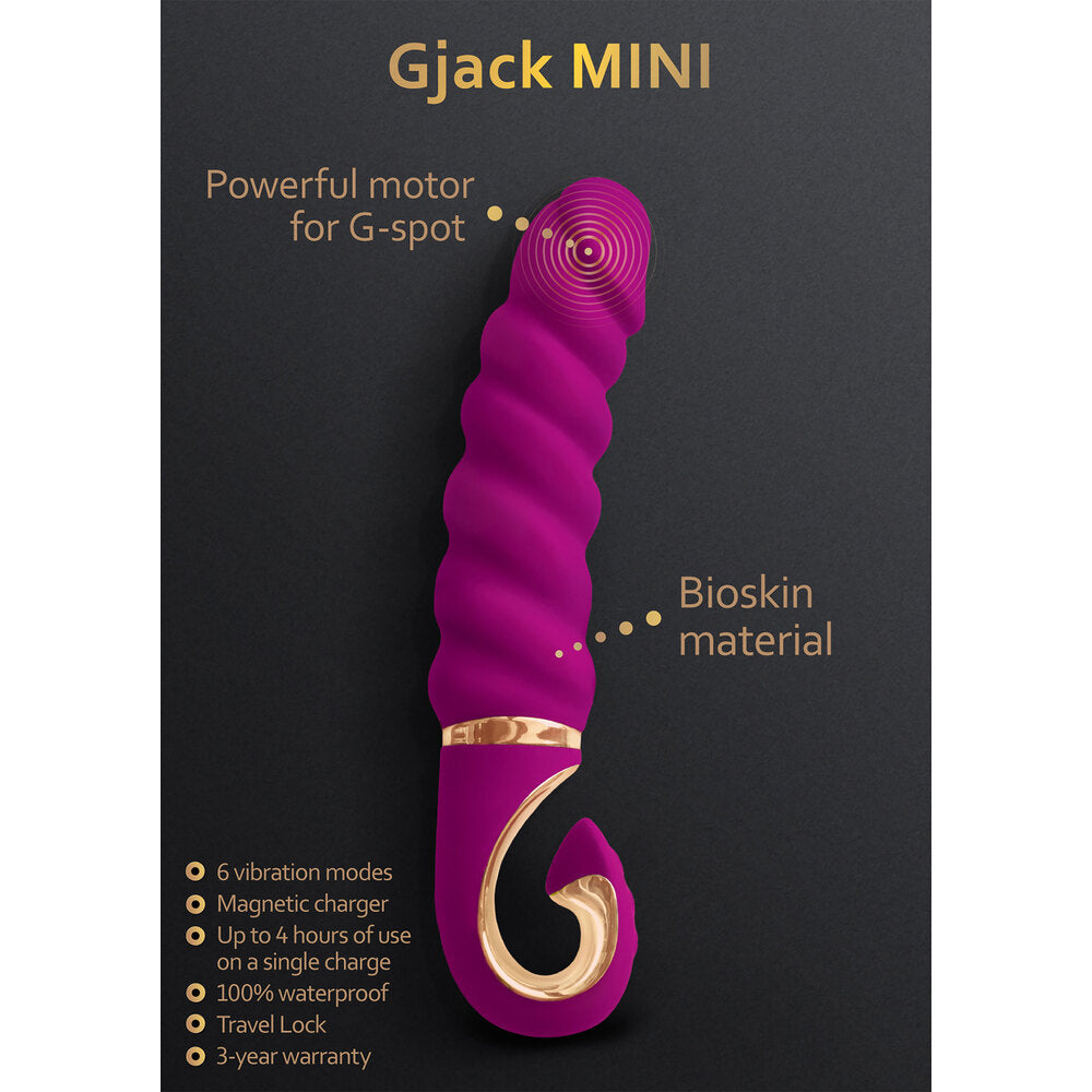 G Vibe Gjack Mini – Classic Ribbed Vibrator with Bioskin Material > Vibrators > Standard Vibrators - Tophatter Daily Deals