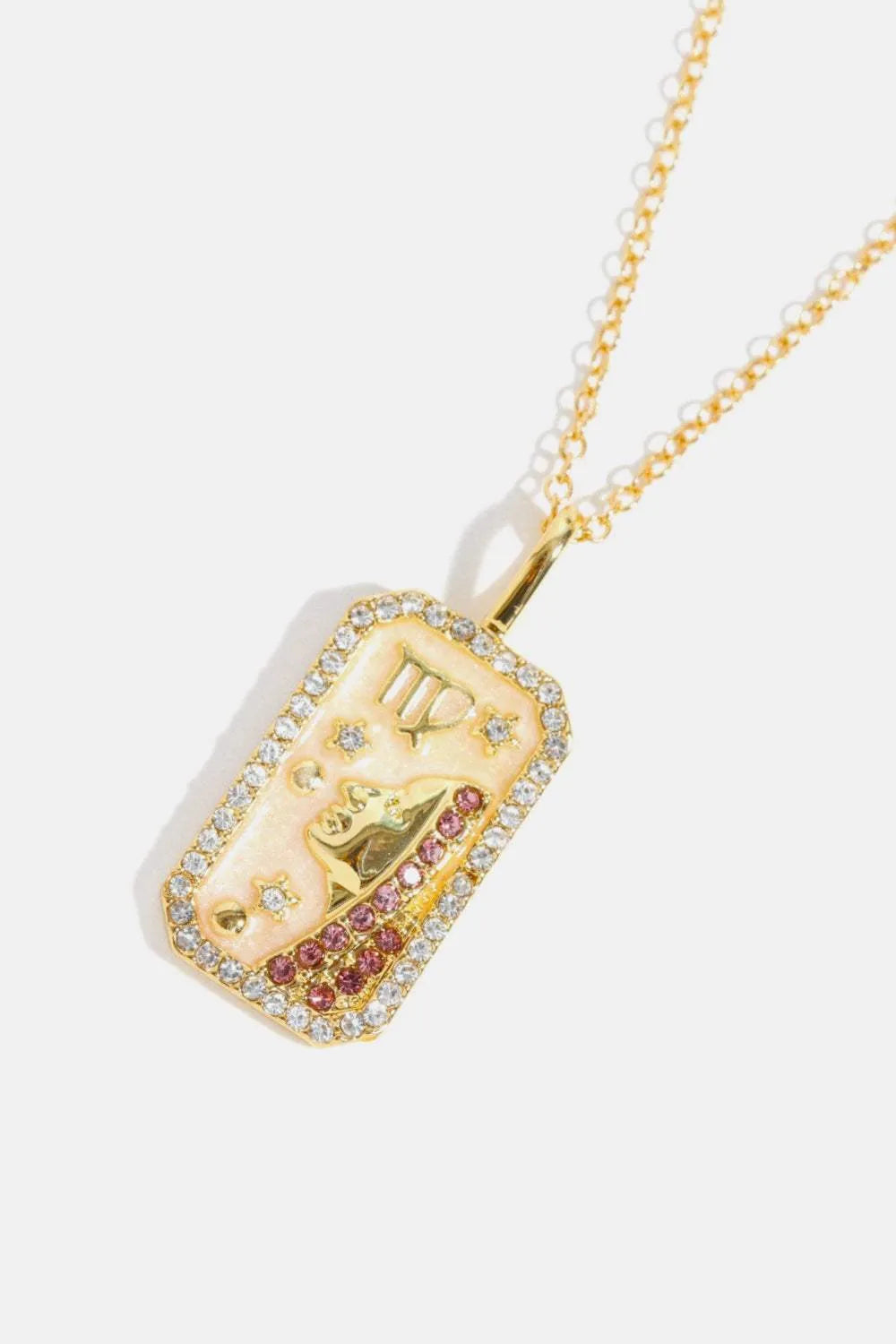Rhinestone Constellation Pendant Copper Necklace Necklaces - Tophatter Daily Deals