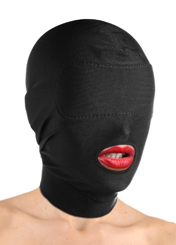 Spandex Bondage Hood with Padded Eyes and Open Mouth Design > Bondage Gear > Masks - Tophatter Daily Deals