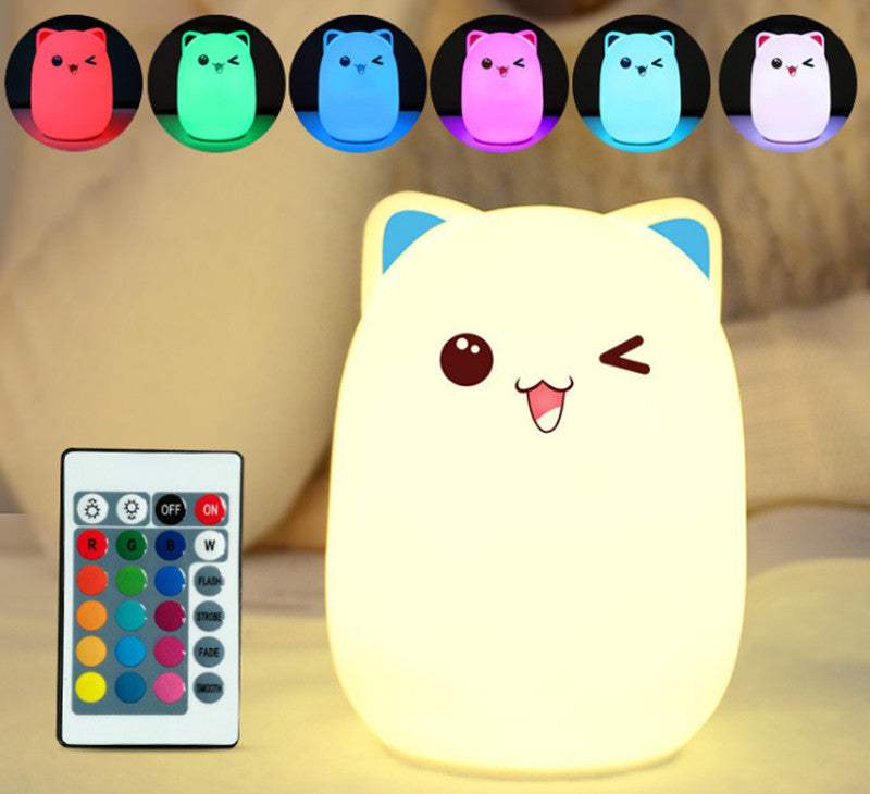 Cutee™ Cat Tap Tap LED Night Lamp Night Lights & Ambient Lighting - Tophatter Daily Deals