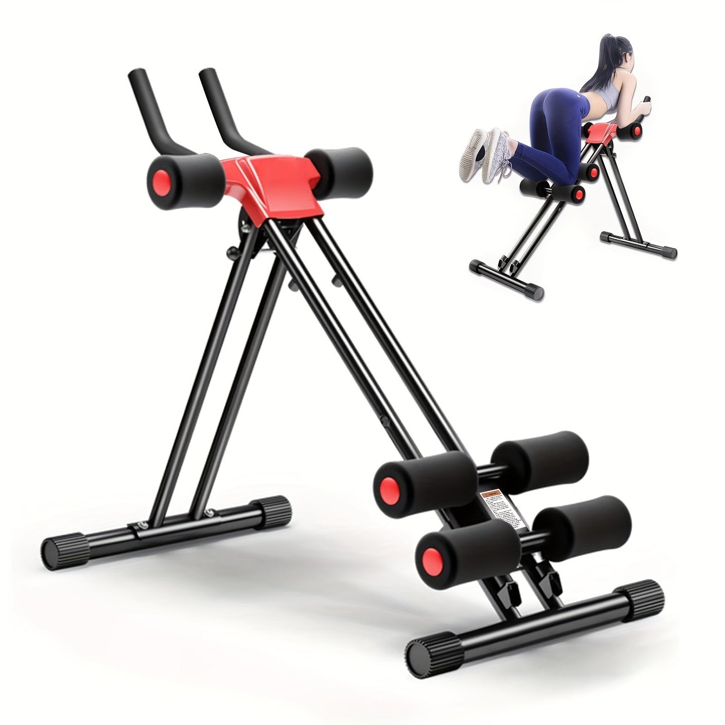 Ab Workout Machine Adjustable Foldable Core Trainer Sports & Fitness > Exercise, Gym & Fitness > Gym Equipment & Accessories - Tophatter Daily Deals