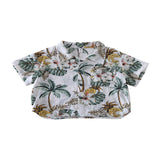 baby''s handsome flower shirt White 0 - Tophatter Daily Deals