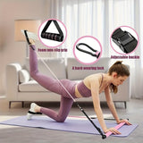 Pilates Stick Resistance Belt Fitness Set (14pcs) Accessories > Resistance Bands - Tophatter Daily Deals