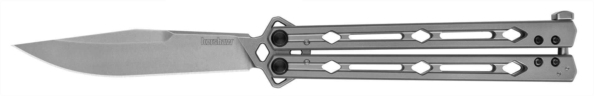 Kershaw Lucha - Balisong - Stainless Steel Handle - 14C28N Blade - 5150 Knives - Tophatter Daily Deals