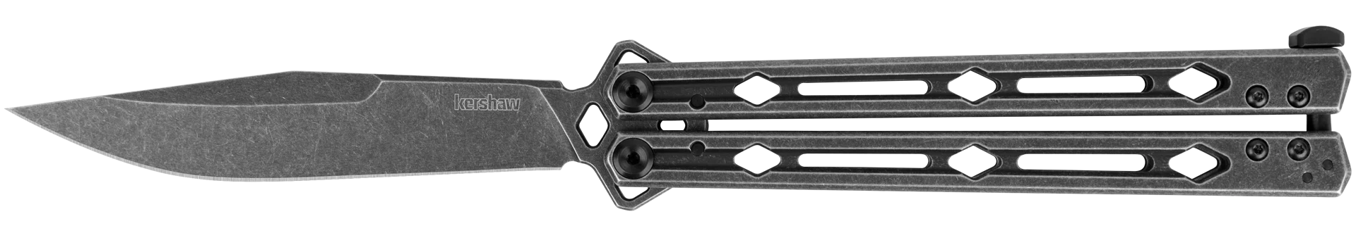 Kershaw Lucha - Balisong - Stainless Steel Handle - 14C28N Blade - 5150BW Knives - Tophatter Daily Deals