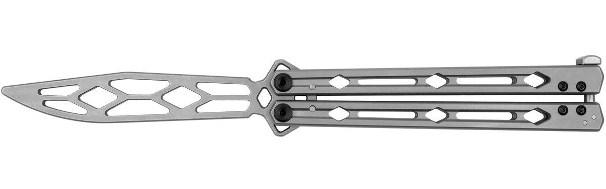 Kershaw Lucha Trainer - Balisong - Stainless Steel Handle - 14C28N Blade - 5150TR Knives - Tophatter Daily Deals