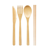 Bamboo portable tableware gift box 11pcs set 0 - Tophatter Daily Deals