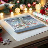 Around the Tree Christmas Advent Calendar Greetings Card | Door Advent Calendar Advent Calendar - Tophatter Daily Deals