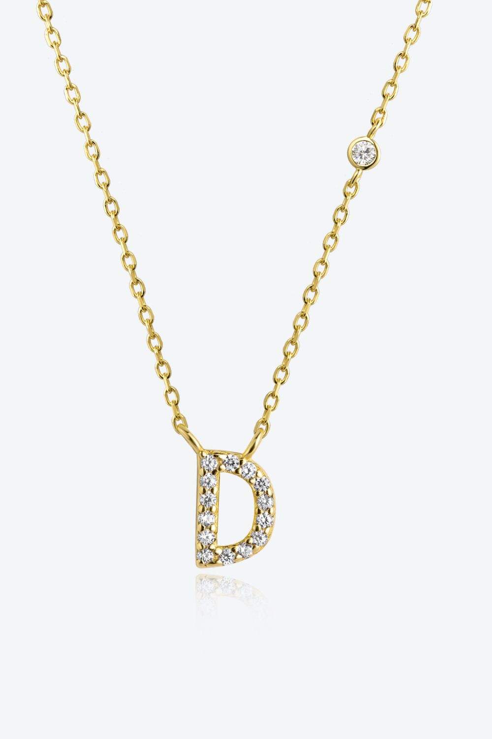 A To F Zircon 925 Sterling Silver Necklace D Gold One Size Necklaces - Tophatter Daily Deals