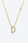 A To F Zircon 925 Sterling Silver Necklace D Gold One Size Necklaces - Tophatter Daily Deals