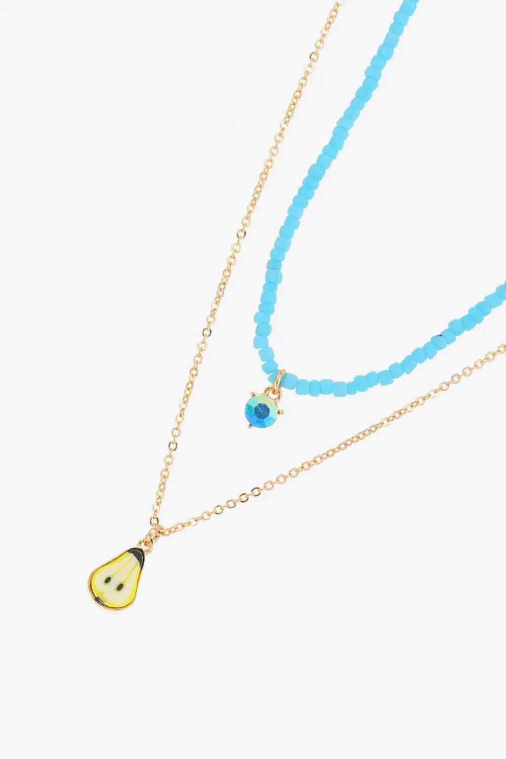 Fruit Pendant Double-Layered Necklace Necklaces - Tophatter Daily Deals