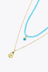 Fruit Pendant Double-Layered Necklace Necklaces - Tophatter Daily Deals
