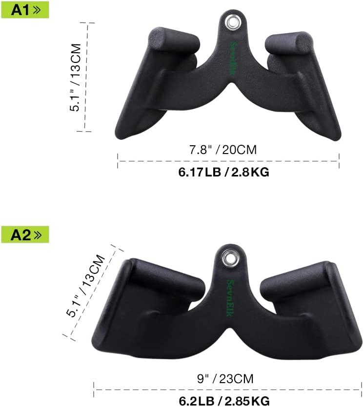 Row Handle for Cable Machines Home/Gym,Combo Tricep Press Down Cable Exercise & Fitness - Tophatter Daily Deals