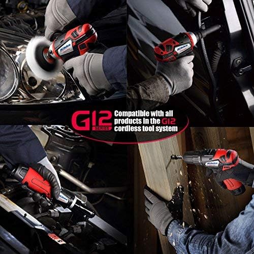 ACDelco ARW1209-K9 G12 Series 12V Lithium-Ion Battery And Charger Cordless 1/4” & 3/8” Ratchet Wrench Combo Tool Kit with Canvas Bag Home Improvement - Tophatter Daily Deals
