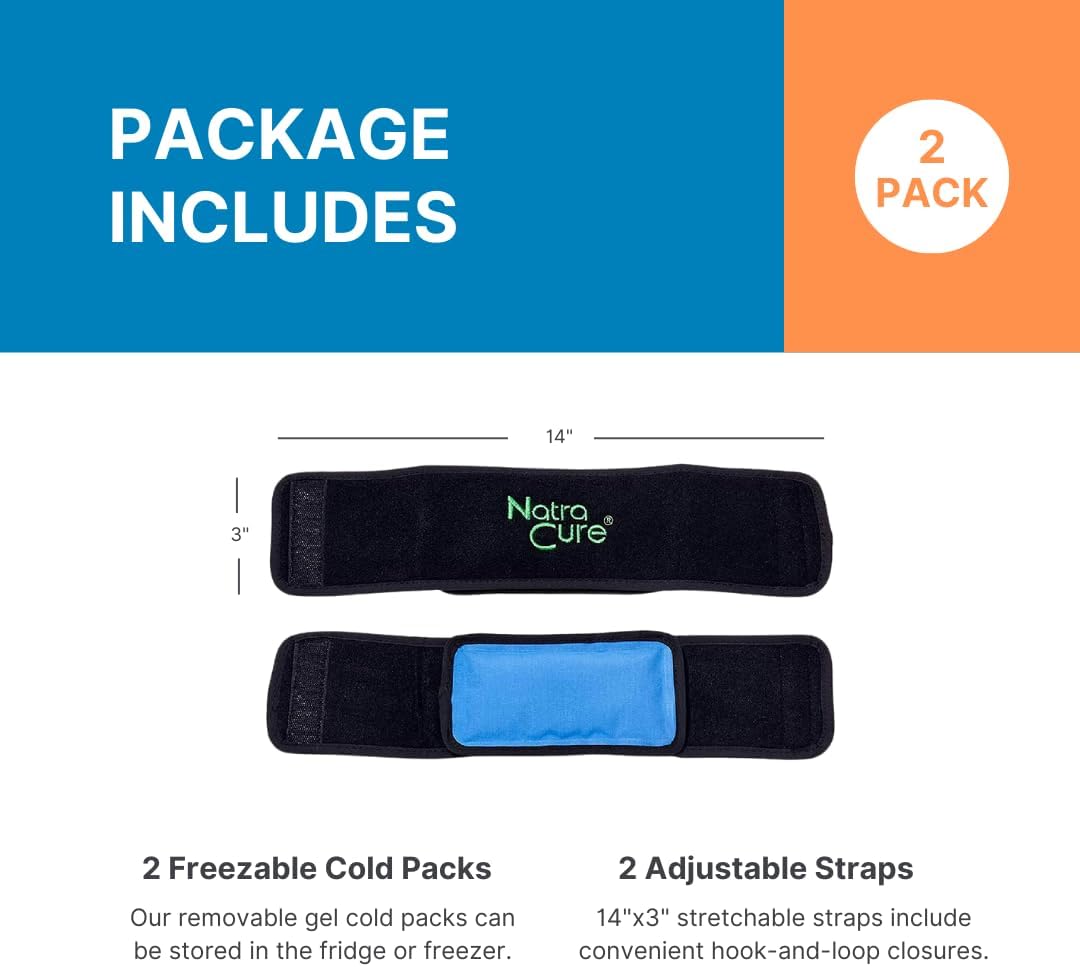 NatraCure Cold Therapy Wrap (Regular) with 14" Strap - 2 Pack Health & Wellness - Tophatter Daily Deals