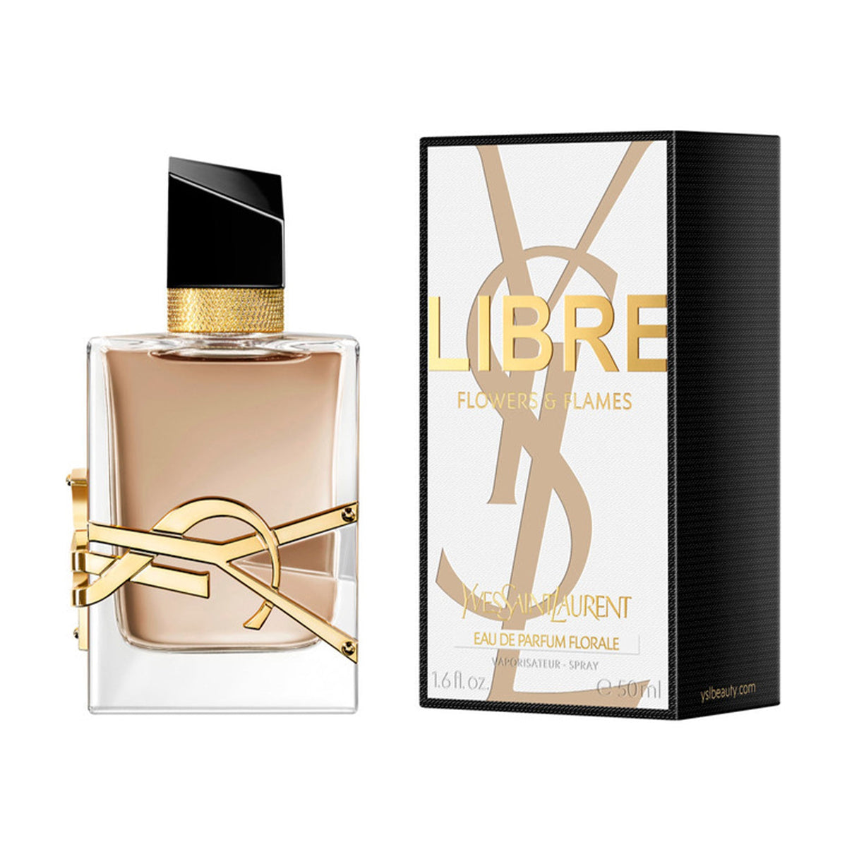 YSL Libre Flowers and Flames Eau De Parfum 50ml Spray - Tophatter Daily Deals