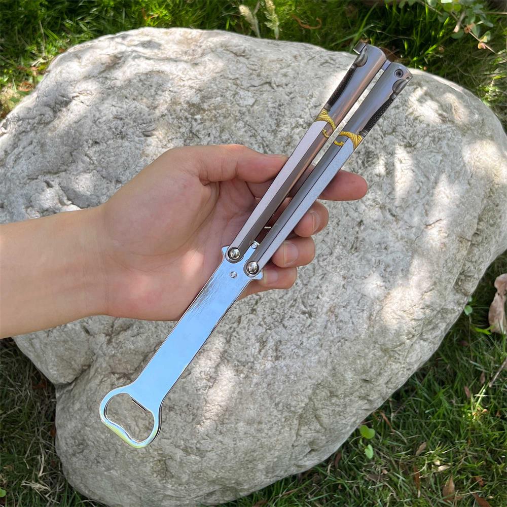 Dragon Head Totem & Sword Metal Balisong Bottle Opener - Tophatter Daily Deals