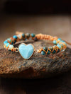 Heart Shape Beaded Bracelet Bracelets - Tophatter Daily Deals