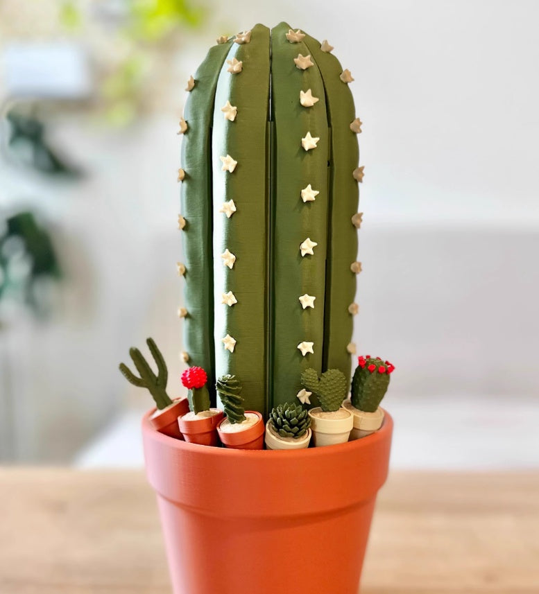 Cactus Succulent 3D Printed Chess Set Decor - Tophatter Daily Deals