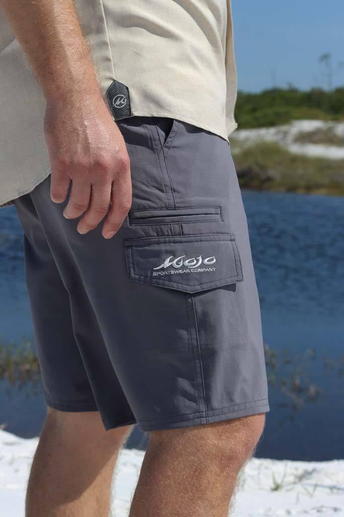 Mojo Sportswear Company Stretch Fit Men's Fishing Shorts Shorts - Tophatter Daily Deals