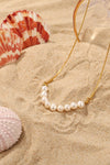 18K Gold-Plated Freshwater Pearl Necklace Necklaces - Tophatter Daily Deals