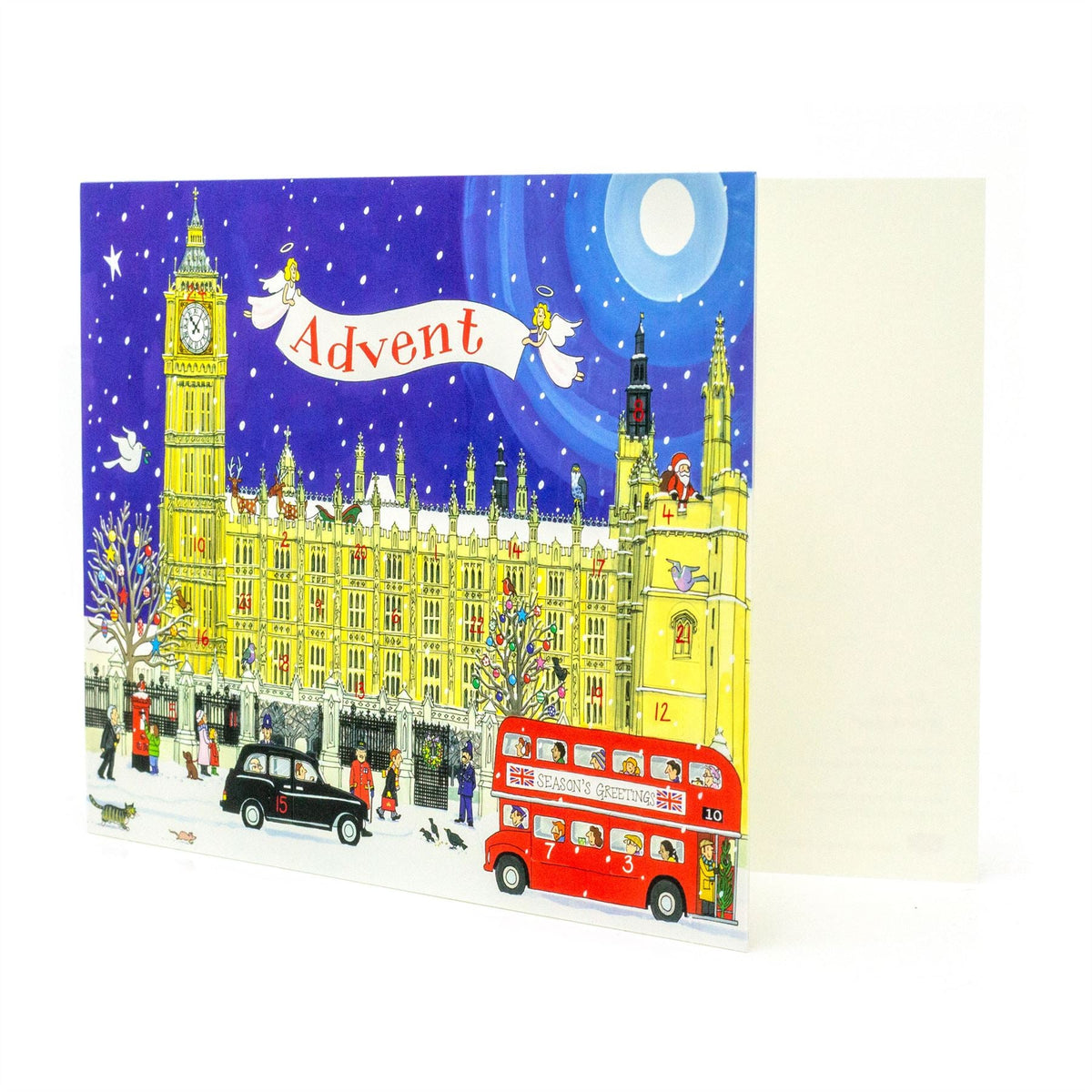 Palace of Westminster - Christmas Advent Calendar Greetings Card & Envelope Advent Calendar - Tophatter Daily Deals