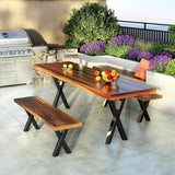 X-Shaped Iron Table Legs Metal Furniture Base (2pcs) Table Accessories - Tophatter Daily Deals
