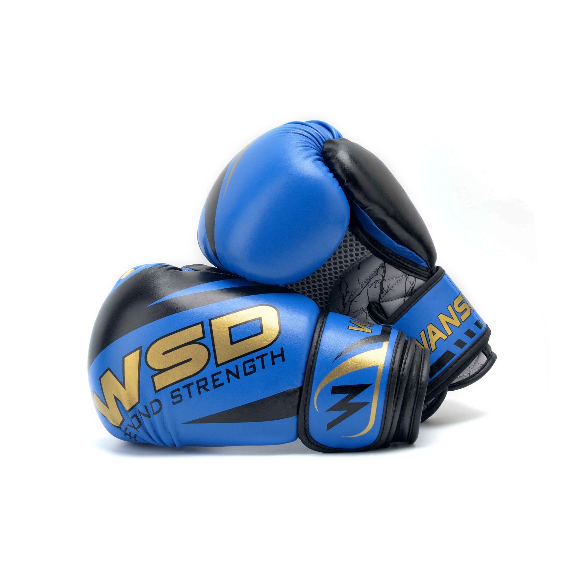 Adult And Children Boxing Glove Sanda Gloves Training Fitness Supplies Blue 0 - Tophatter Daily Deals