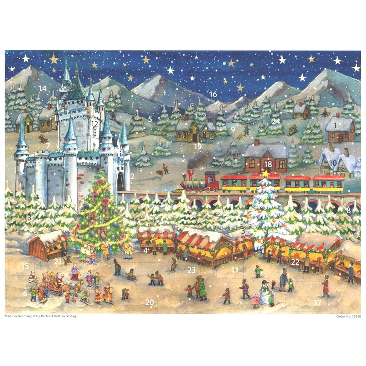 Christmas Market at the Castle Advent Calendar | Christmas Advent Calendar Advent Calendar - Tophatter Daily Deals
