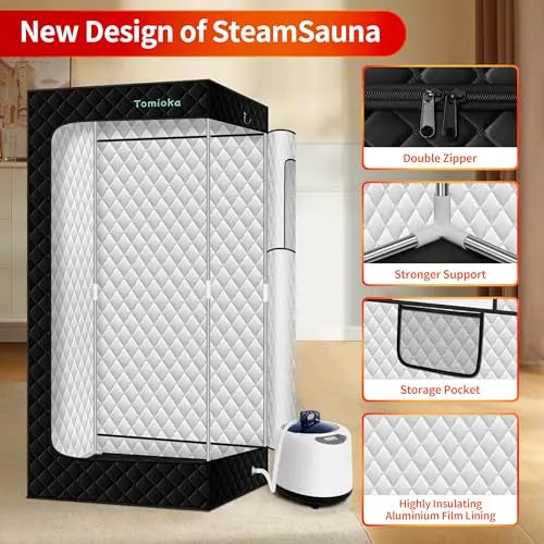 Tomioka® Portable Steam Spa Sauna + Chair Saunas - Tophatter Daily Deals