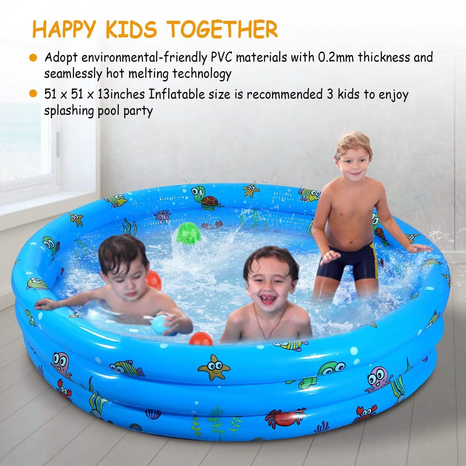 51x13" Inflatable Swimming Pool Outdoor Recreation - Tophatter Daily Deals