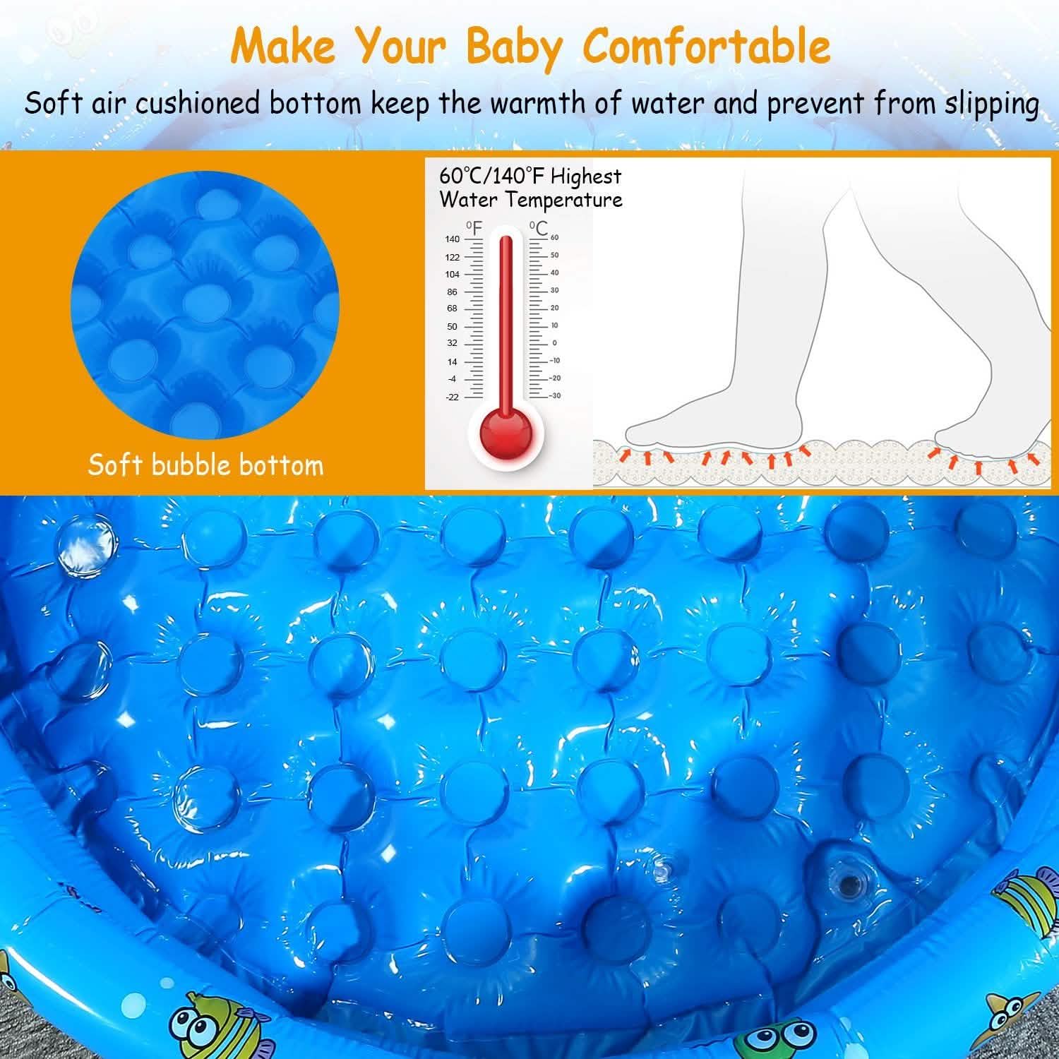 51x13" Inflatable Swimming Pool Outdoor Recreation - Tophatter Daily Deals