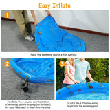 51x13" Inflatable Swimming Pool Outdoor Recreation - Tophatter Daily Deals